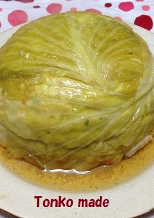 鶏挽肉とキャベツのドッカン蒸し-レシピのメイン写真