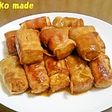 厚揚げ豆腐の豚肉巻き