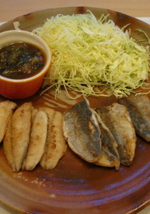アジのカリカリ焼き、香味ダレで・・・-レシピのメイン写真