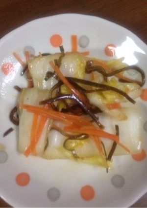 白菜の塩こんぶあえ-レシピのメイン写真