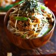 簡単◎鶏ごぼうとネギの香味丼ぶり