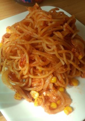 子どもとランチ　ツナコーンパスタ-レシピのメイン写真