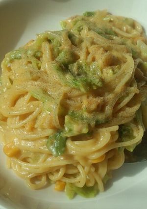 子どもとランチ　コーンクリームパスタ-レシピのメイン写真