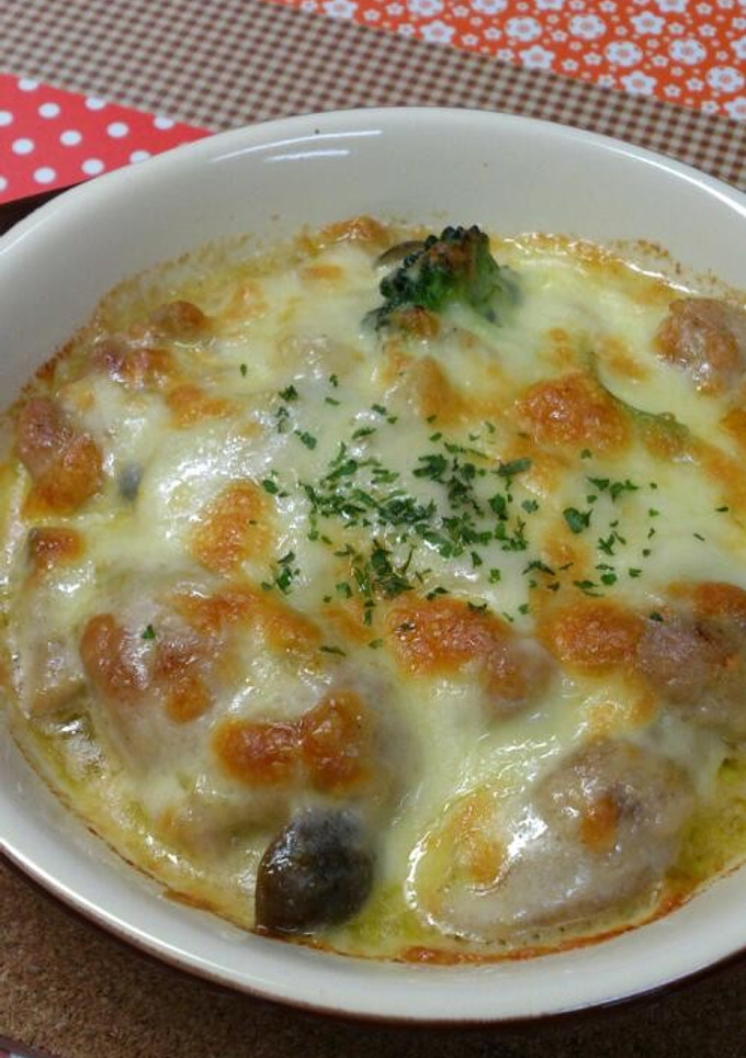 簡単♪きのこと鶏肉のグラタン-レシピのメイン写真