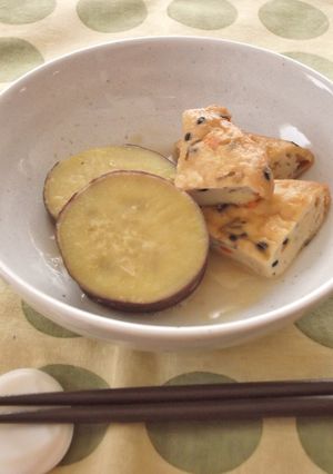 ドレッシングで✿薩摩芋とがんもの煮物-レシピのメイン写真