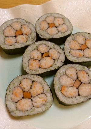 ひなまつりにどうぞ♪桃の花の細工寿司-レシピのメイン写真