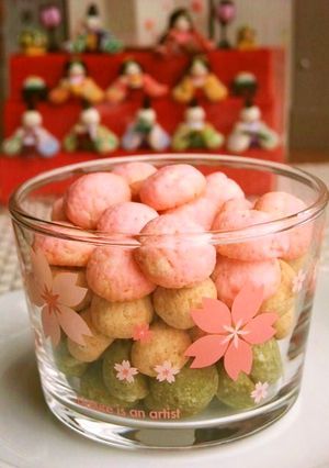 ✿ひな祭り✿サクサク雛あられ風クッキー-レシピのメイン写真