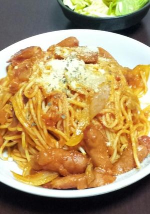 中華鍋ひとつで簡単おいしいナポリタン-レシピのメイン写真
