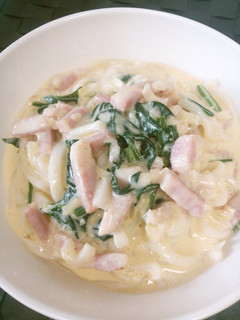 簡単♡カルボナーラうどん-レシピのメイン写真