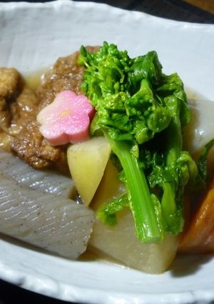 大根と人参の炊いたん　京都カフェ-レシピのメイン写真