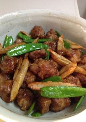 豚こま肉とごぼうの甘辛唐揚げ-レシピのメイン写真