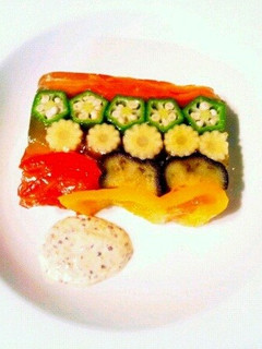 スモークサーモンと野菜のテリーヌ-レシピのメイン写真