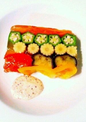 スモークサーモンと野菜のテリーヌ-レシピのメイン写真