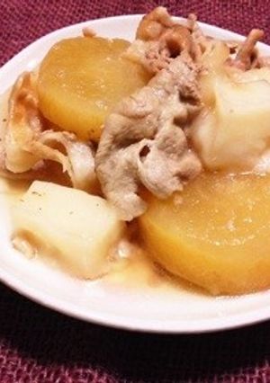 お餅入り(._.)豚大根煮-レシピのメイン写真