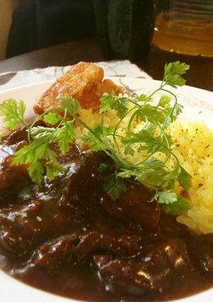 牛すね肉のビーフストロガノフ赤ワイン仕立-レシピのメイン写真
