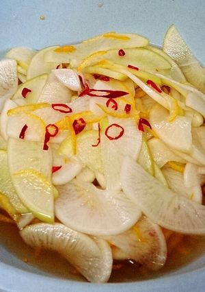 ｼｬｷｼｬｷのピリ辛☆ゆず大根～♪-レシピのメイン写真