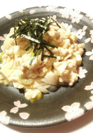 簡単おつまみ☆豆腐のポン酢わさび和え-レシピのメイン写真