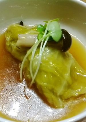 春キャベツで和風ロールキャベツ-レシピのメイン写真