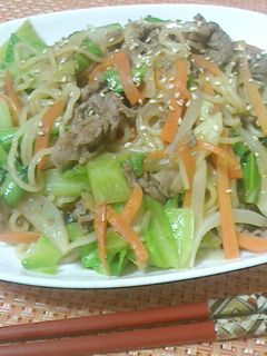 野菜たっぷり♪焼肉のタレ焼きそば★-レシピのメイン写真