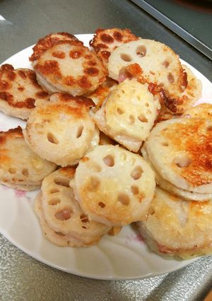 簡単・蓮根ベーコンチーズ焼き-レシピのメイン写真