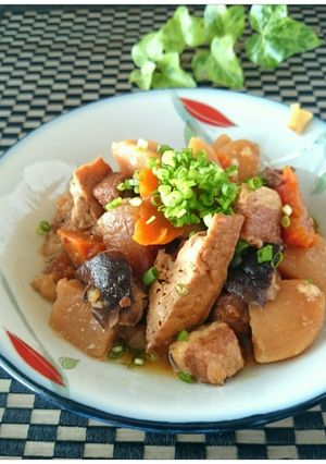 夕食★圧力鍋で簡単♪豚バラブロックの煮物-レシピのメイン写真