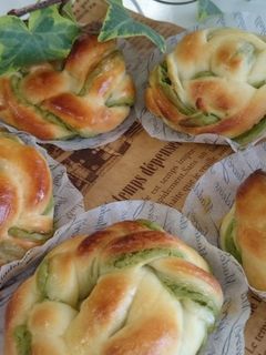 抹茶餡のマーブルパン-レシピのメイン写真