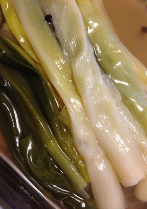 活力なべで大量 岩津ねぎのスープ煮-レシピのメイン写真