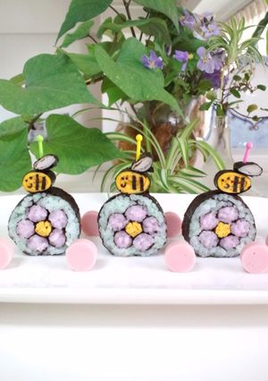 お花見に♡かわいい飾り巻き寿司ポップス-レシピのメイン写真