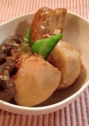 里芋 コンニャクの土佐煮 厚揚げ入り-レシピのメイン写真
