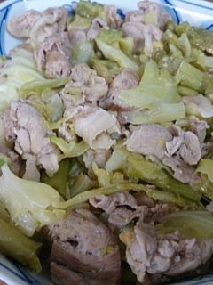 ☆豚肉とキャベツとアスパラで味噌炒め☆-レシピのメイン写真