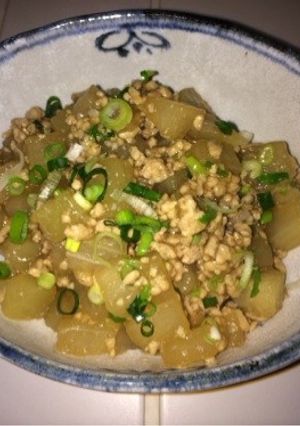 コロコロ大根とミンチの炒め煮-レシピのメイン写真