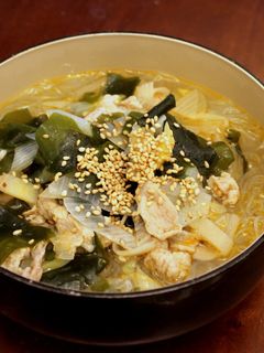 ネギと豚肉の中華風スープ春雨-レシピのメイン写真