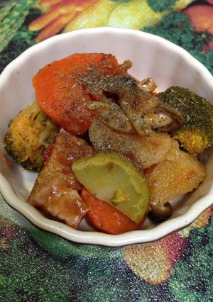 残り物の野菜でトマト煮込み-レシピのメイン写真