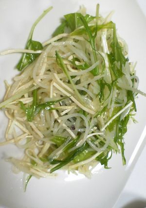 おじゃが＆水菜のシャキシャキ和え-レシピのメイン写真