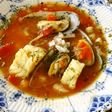 鍋は飽きた人 白身魚のトマト スープを