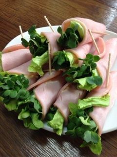 おもてなし♪カイワレをハムでまきまき-レシピのメイン写真