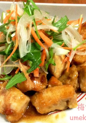 鶏胸肉のテリヤキ梅ソース-レシピのメイン写真