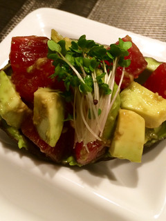 アボカドと赤身マグロの簡単麺つゆ和え-レシピのメイン写真