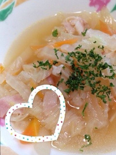 具だくさんコンソメスープ-レシピのメイン写真