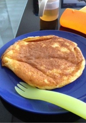ふわふわかぼちゃホットケーキ-レシピのメイン写真