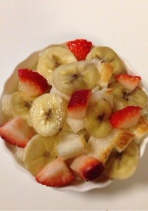 離乳食☆バナナベリーパングラタン-レシピのメイン写真