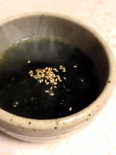 昆布茶で作るあおさのりスープ-レシピのメイン写真