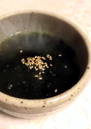 昆布茶で作るあおさのりスープ-レシピのメイン写真
