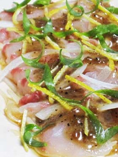 メジナ(白身魚)の和風カルパッチョ-レシピのメイン写真