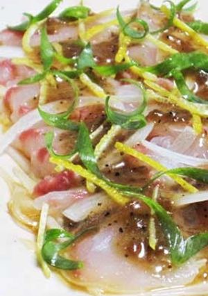 メジナ(白身魚)の和風カルパッチョ-レシピのメイン写真