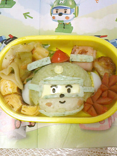 キャラ弁 ロボカーポリー ヘリー-レシピのメイン写真