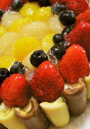 レアチーズケーキ♡フルーツをのせて～♪-レシピのメイン写真