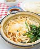 プチっと鍋で簡単韓国風煮込みうどん