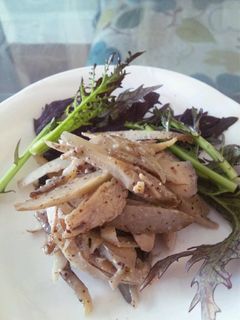 ごぼうと鶏のゴママヨサラダ-レシピのメイン写真
