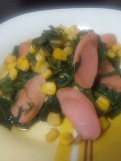 ☆ほうれん草と魚肉ソのバター醤油炒め☆-レシピのメイン写真